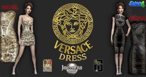 jomsims versace dress gold|clothing women sims 4 .